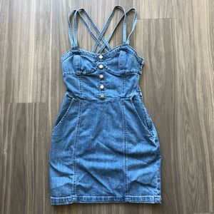 Bodycon denim dress size 6